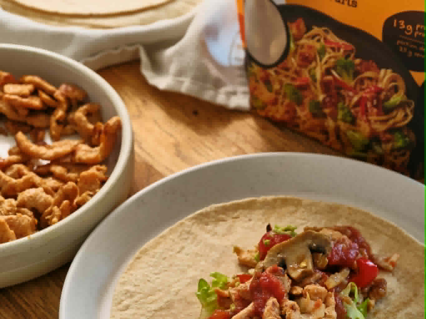 Fajitas rapides aux lanières de soya - LES BRUTES