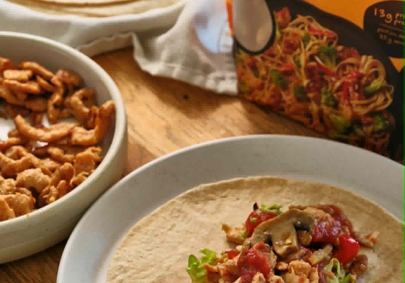 Fajitas rapides aux lanières de soya - LES BRUTES