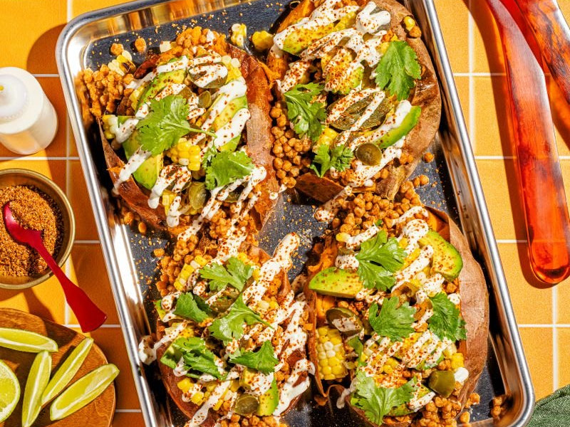 Patates douces farcies à la PVT mexicaine - LES BRUTES