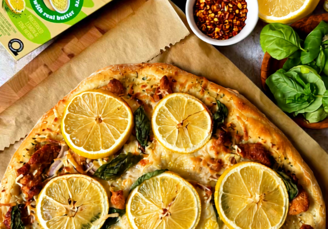 Pizza aux lanières de soya et beurre au citron confit - LES BRUTES