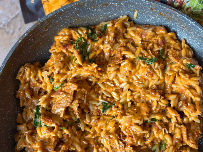 Please Marry Me Orzo crémeux à la PVT façon bacon-parmesan - LES BRUTES