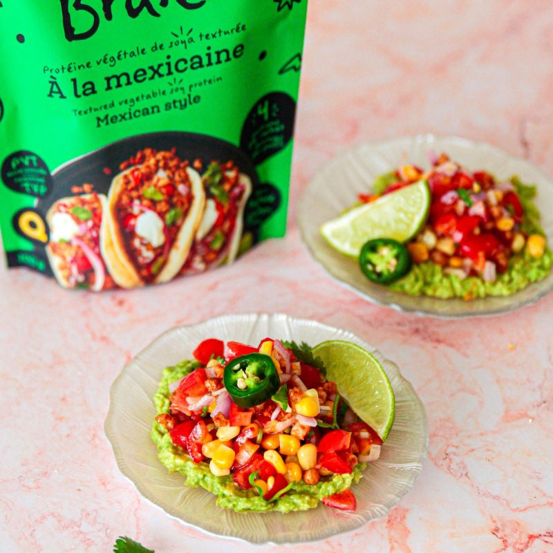 Salade de maïs et PVT avec garniture crémeuse à l’avocat - LES BRUTES