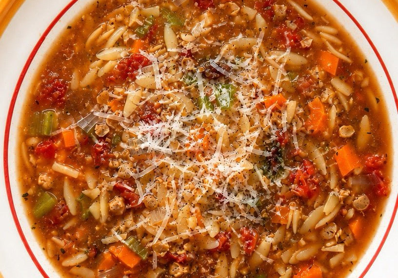 Soupe minestrone protéinée à la mijoteuse - LES BRUTES
