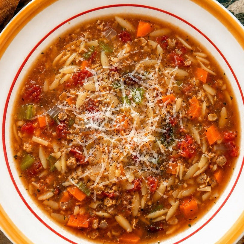 Soupe minestrone protéinée à la mijoteuse - LES BRUTES